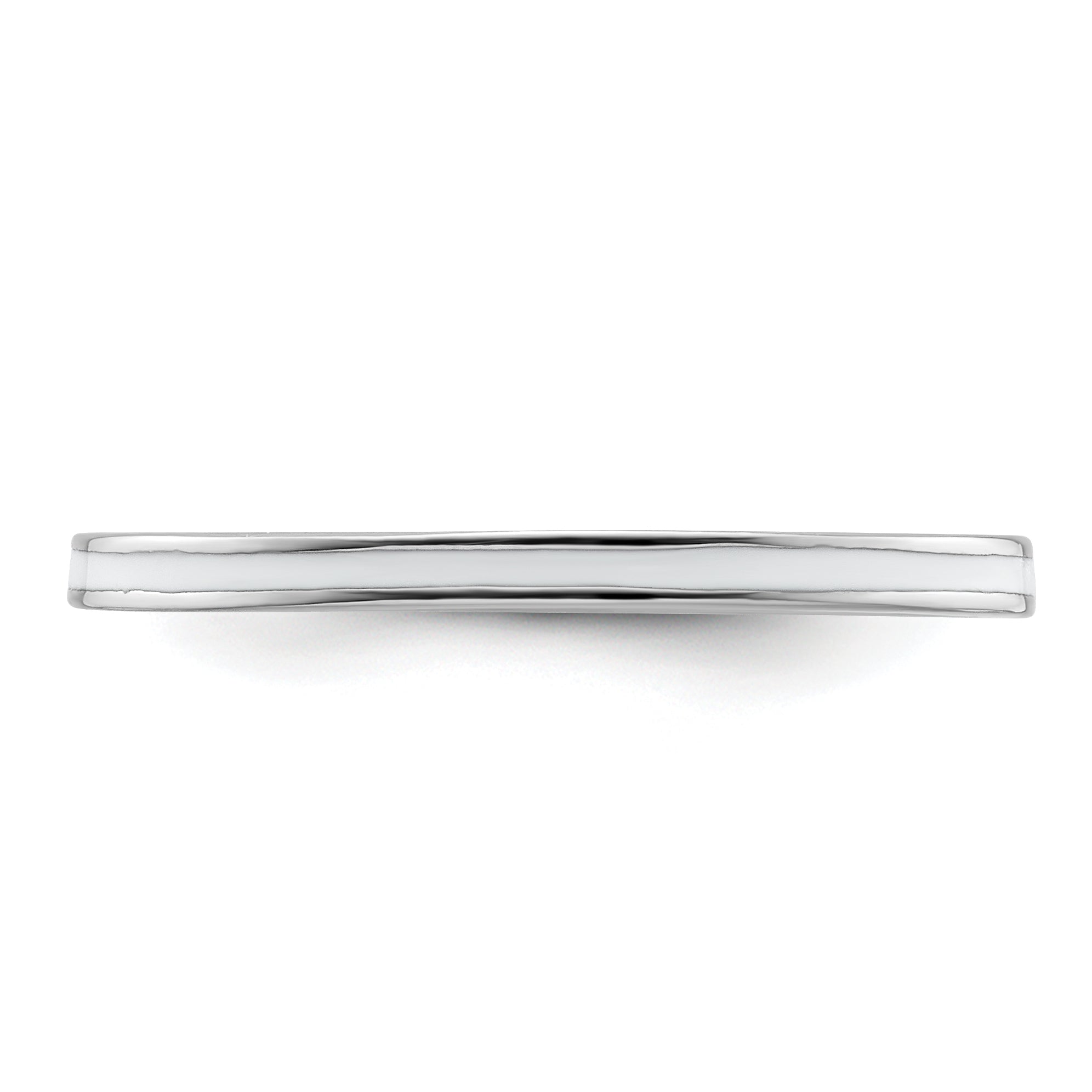 Sterlingsilber Stapelbar Expressions Weiß Emailliert 1.5mm Ring
