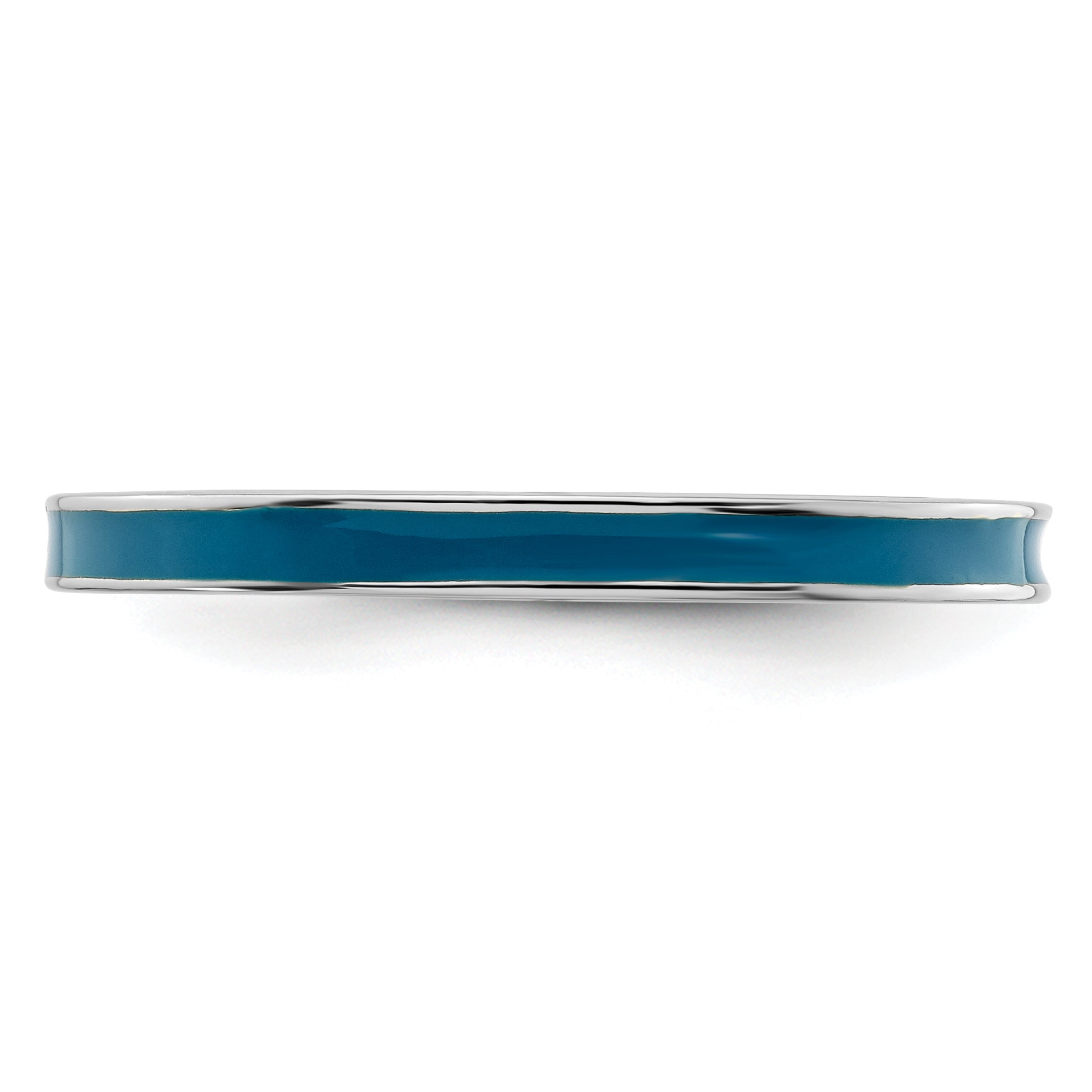 Sterlingsilber Stapelbar Expressions Blau Emailliert 2.25mm Ring