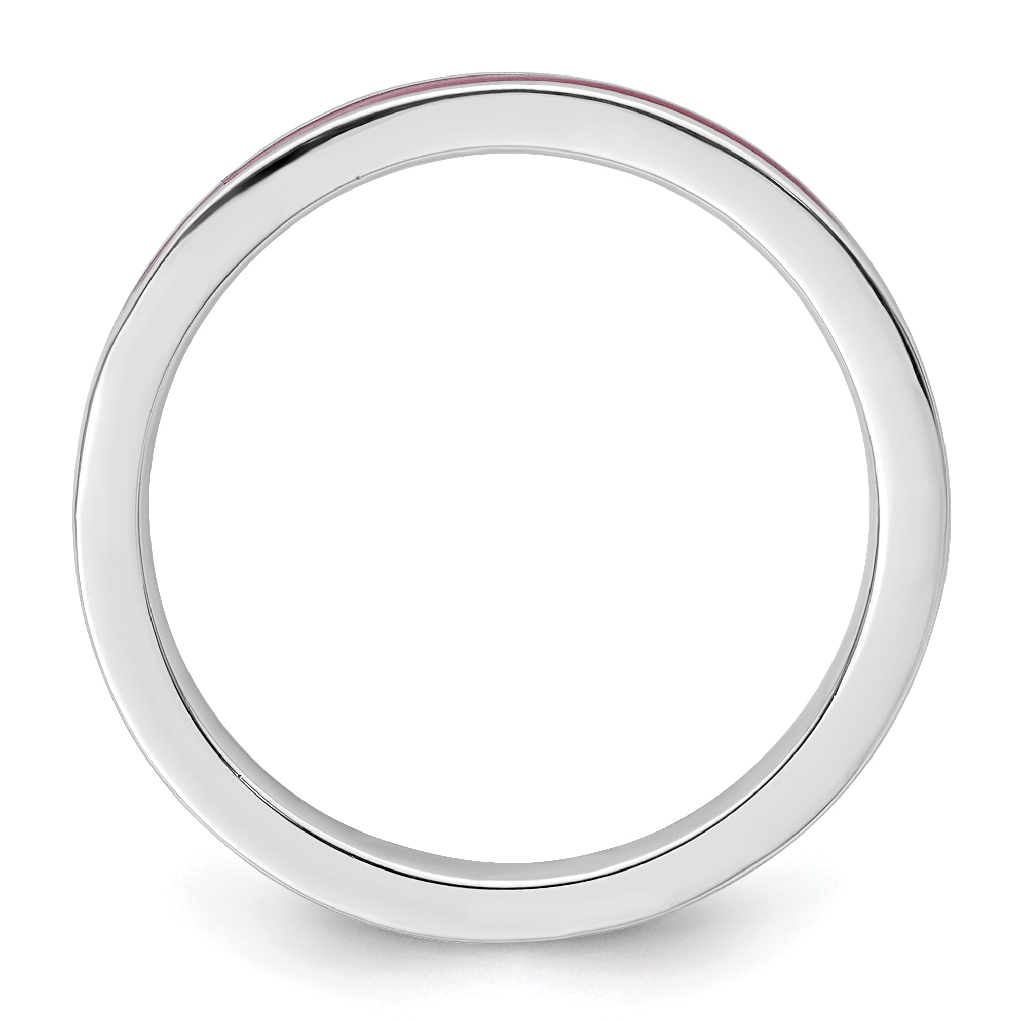 Sterlingsilber Stapelbar Expressions Rot Emailliert 2.25mm Ring