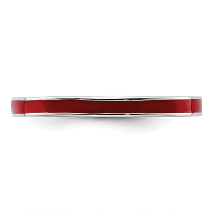 Sterlingsilber Stapelbar Expressions Rot Emailliert 2.25mm Ring