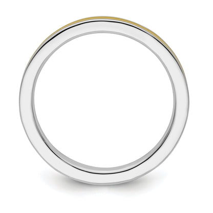 Sterlingsilber Stapelbar Expressions Gelb Emailliert 2.25mm Ring