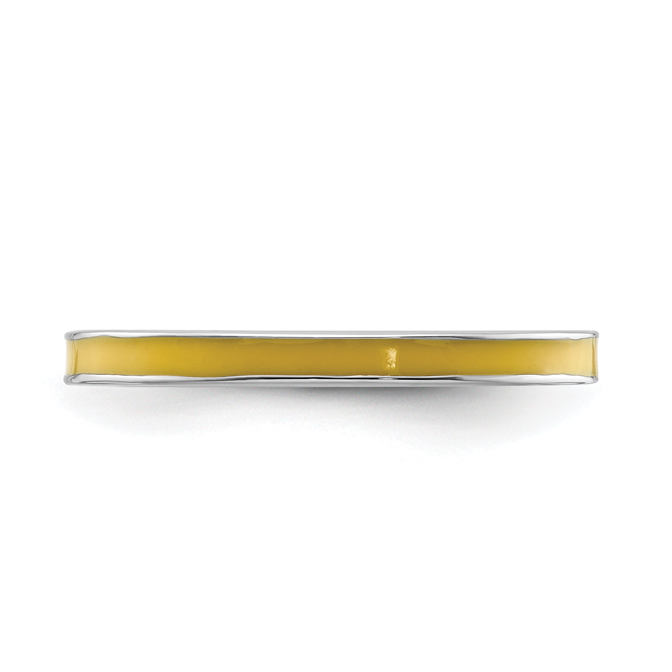 Sterlingsilber Stapelbar Expressions Gelb Emailliert 2.25mm Ring
