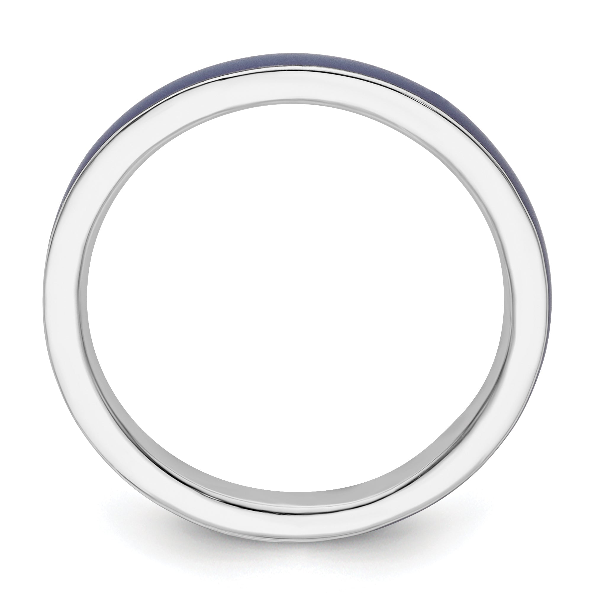 Sterlingsilber Stapelbar Expressions Lila Emailliert 2.25mm Ring