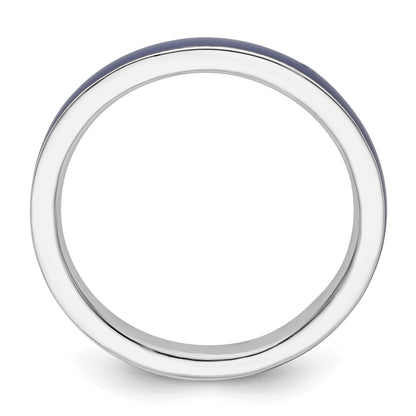 Sterlingsilber Stapelbar Expressions Lila Emailliert 2.25mm Ring