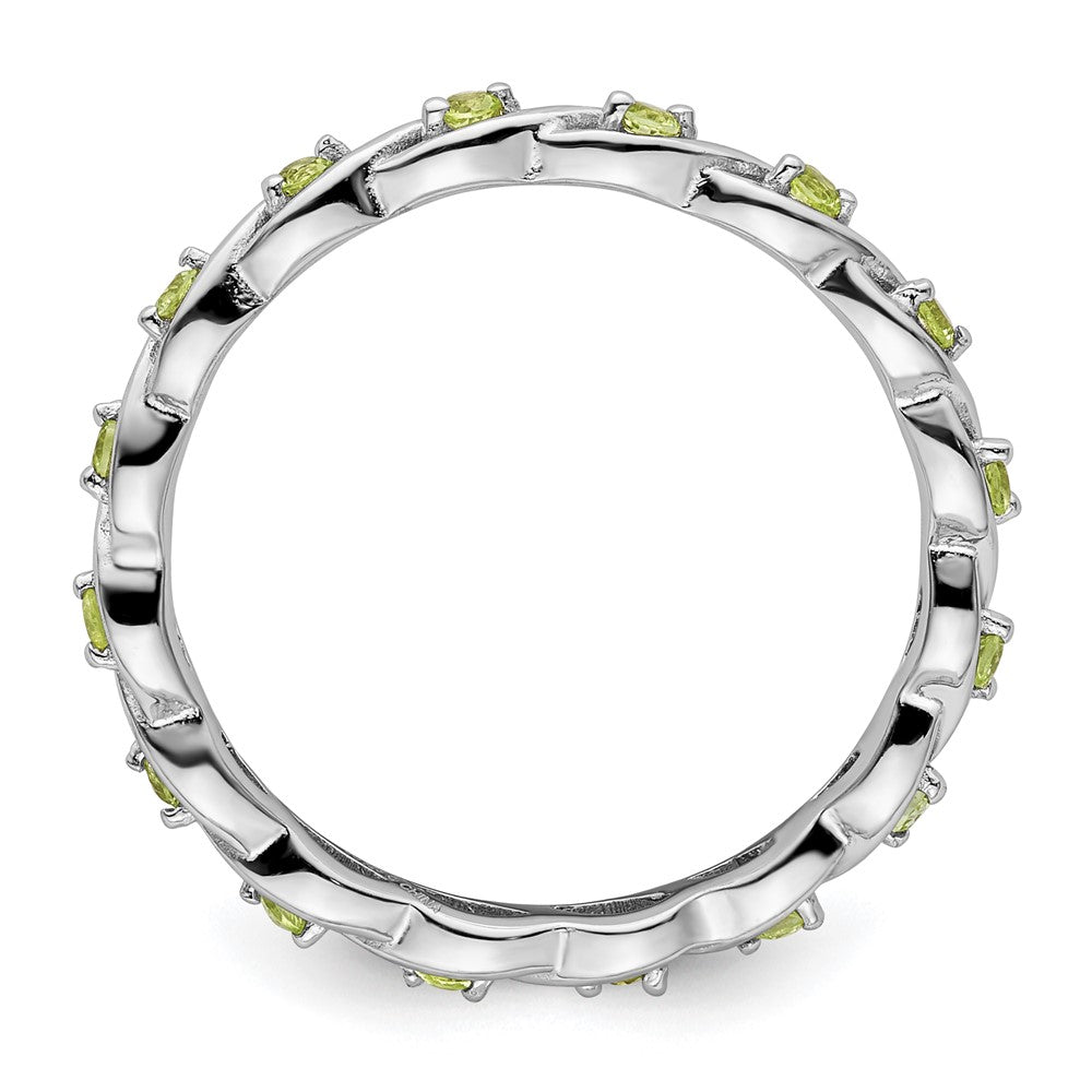 Sterlingsilber Stapelbar Expressions Peridot Ring