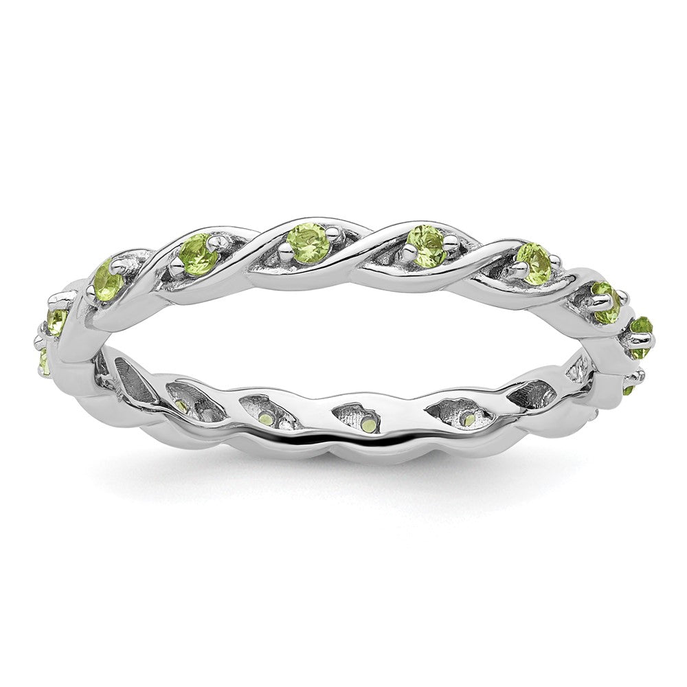 Sterlingsilber Stapelbar Expressions Peridot Ring