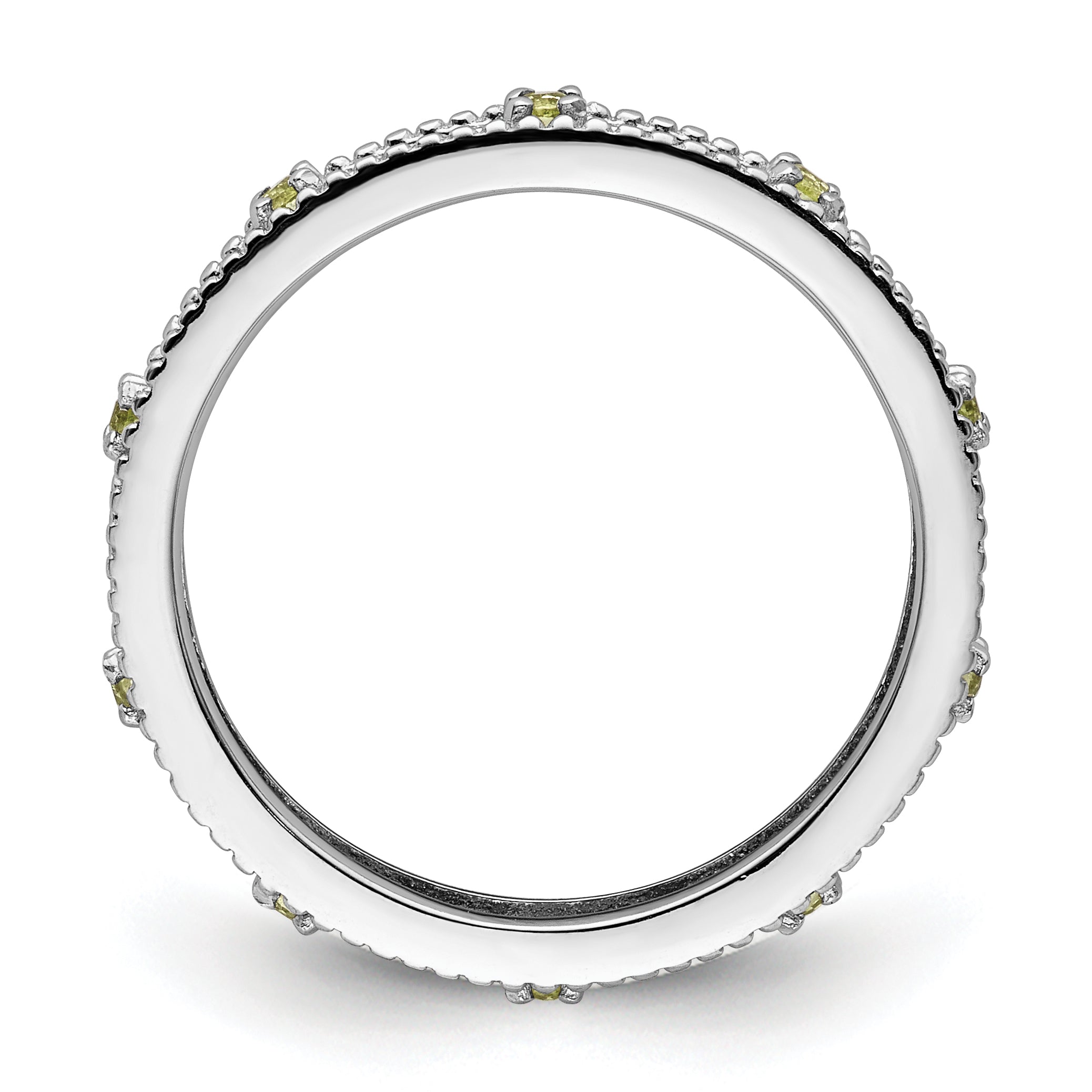 Sterlingsilber Stapelbar Expressions Peridot Ring