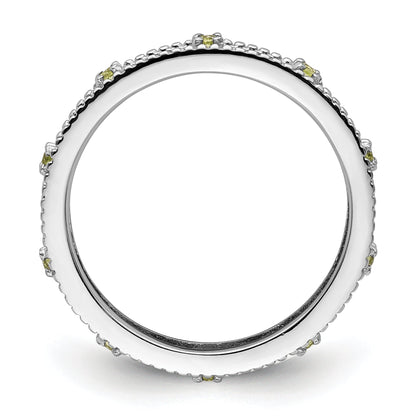 Sterlingsilber Stapelbar Expressions Peridot Ring