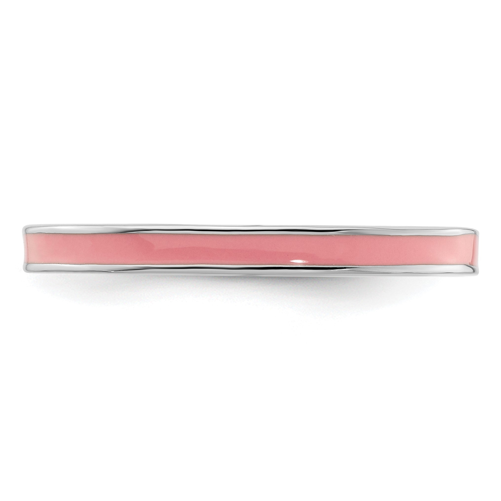 Sterlingsilber Stapelbar Expressions Rosa Emailliert 2.25mm Ring