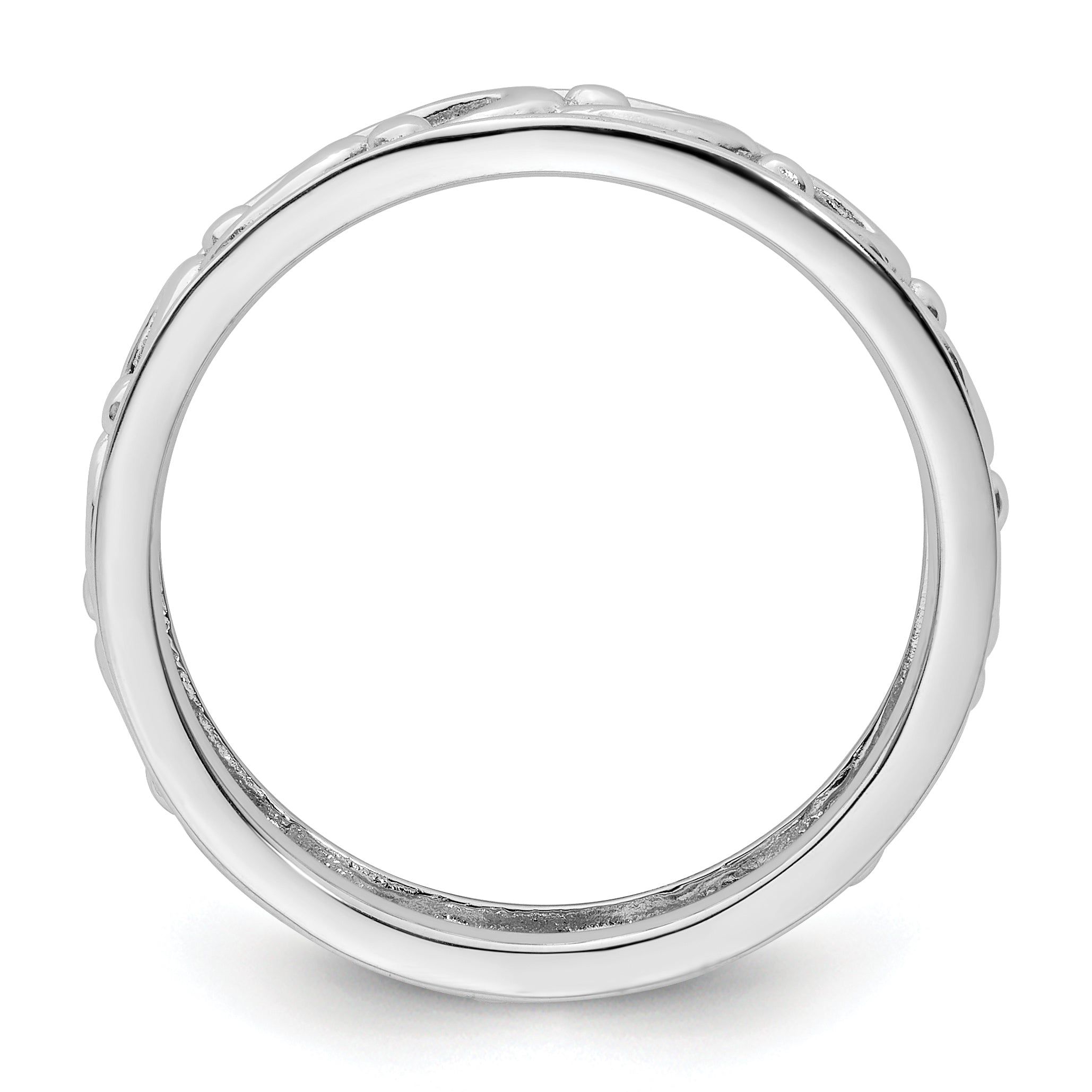 Sterlingsilber Stapelbar Expressions Carved Ring