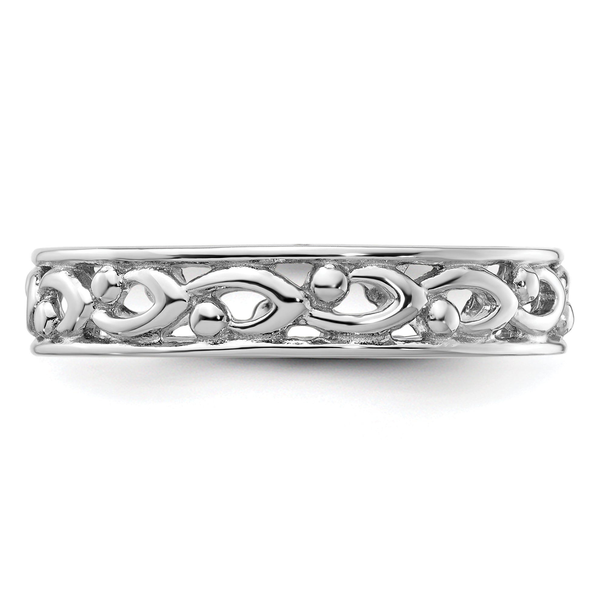 Sterlingsilber Stapelbar Expressions Carved Ring