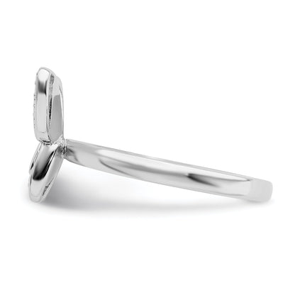 Sterlingsilber Stapelbar Expressions Rosa Emaille Schmetterling Ring