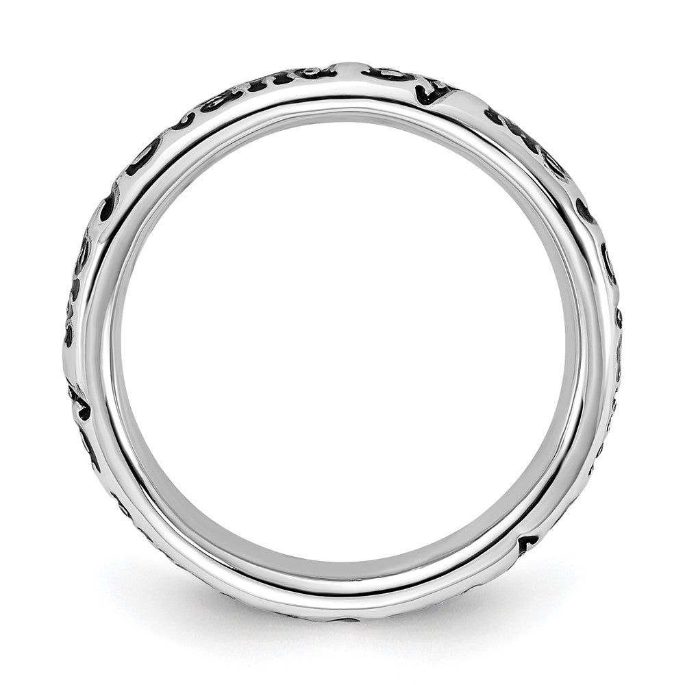 Sterlingsilber Stapelbar Expressions Emailliert Lyric Stand By Me Ring