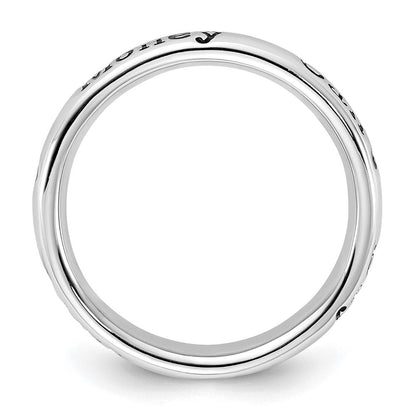 Sterlingsilber Stapelbar Expressions Emailliert Lyric Geld Can't Buy Me Liebe Ring