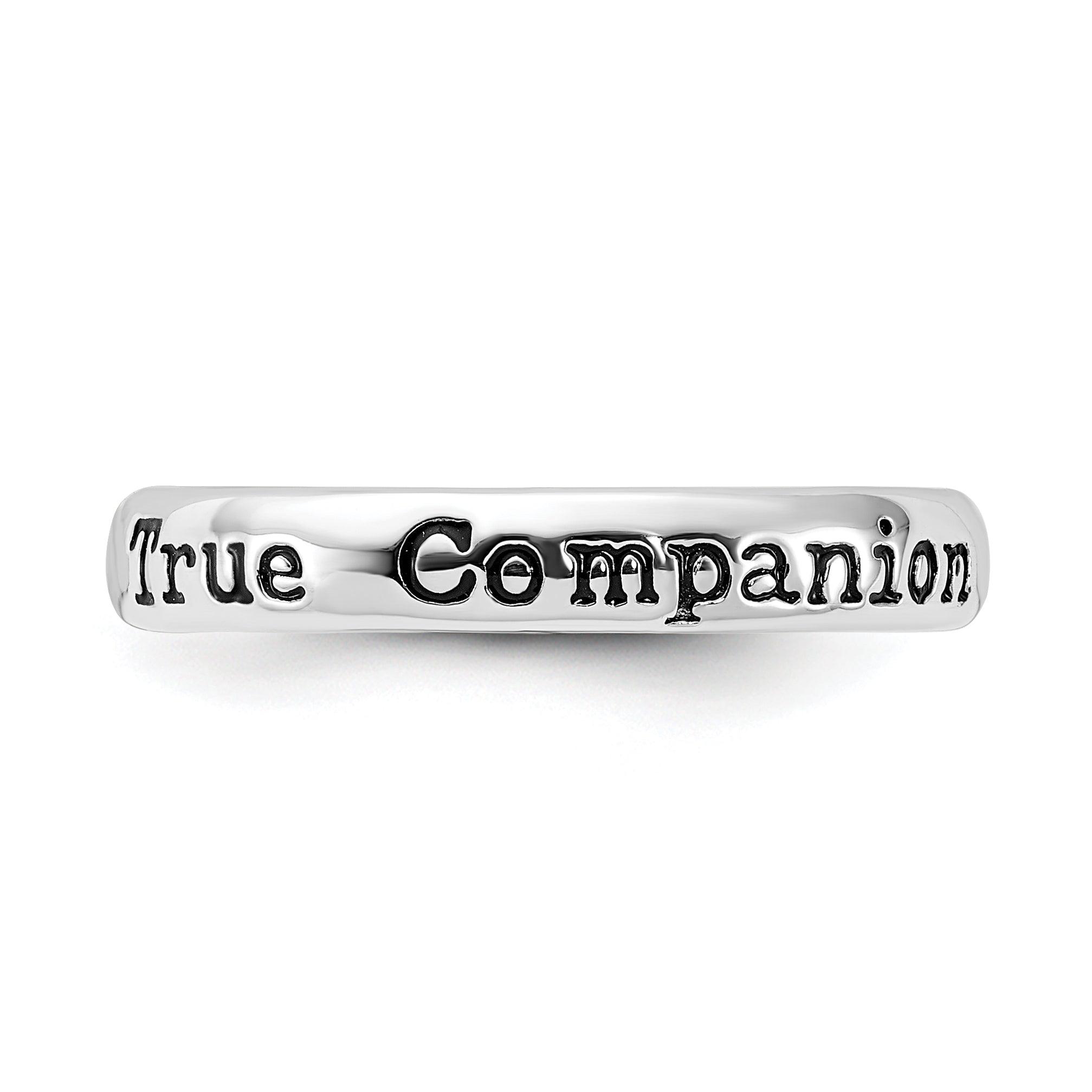 Sterlingsilber Stapelbar Expressions Emailliert Lyric True Companion Ring