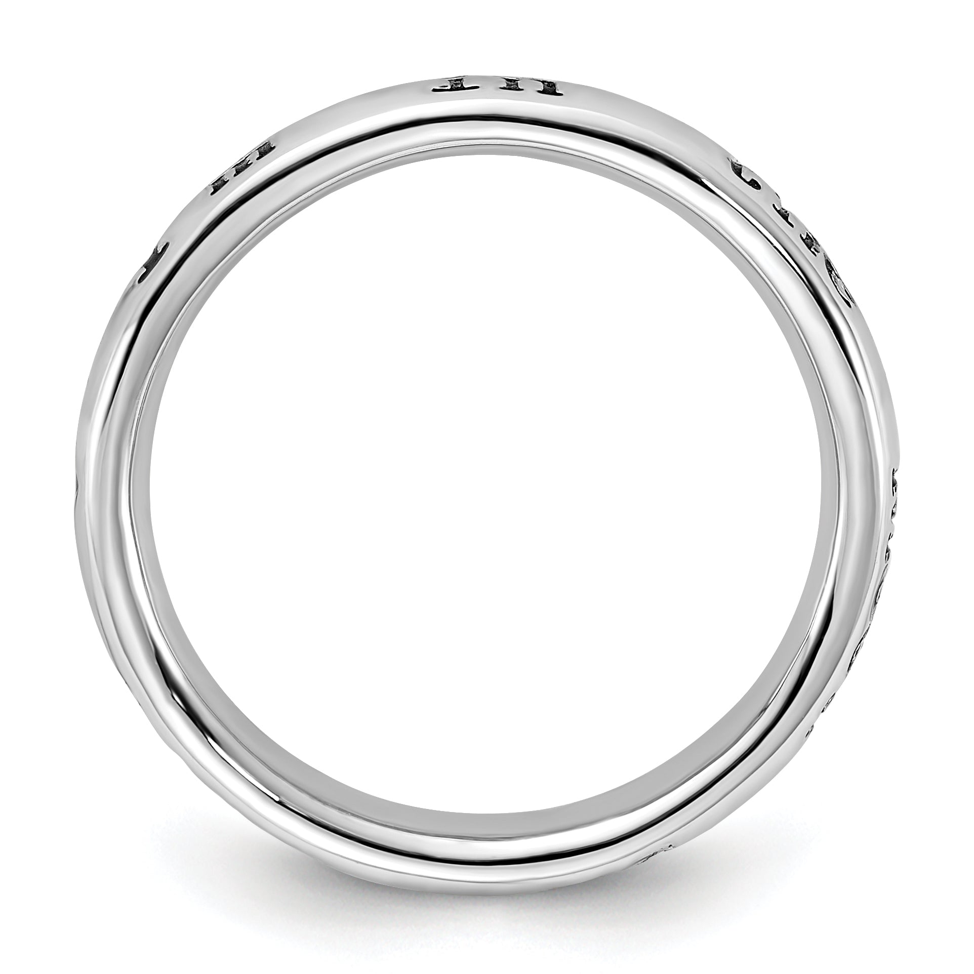 Sterlingsilber Stapelbar Expressions Emailliert Lyric I'm in The Mood For Liebe Ring