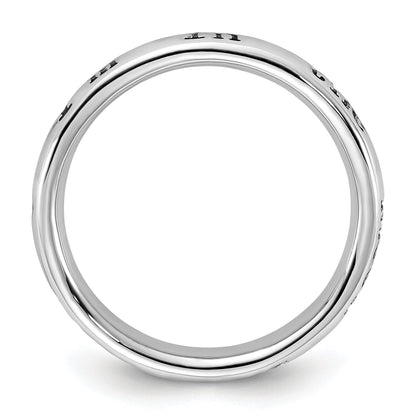 Sterlingsilber Stapelbar Expressions Emailliert Lyric I'm in The Mood For Liebe Ring
