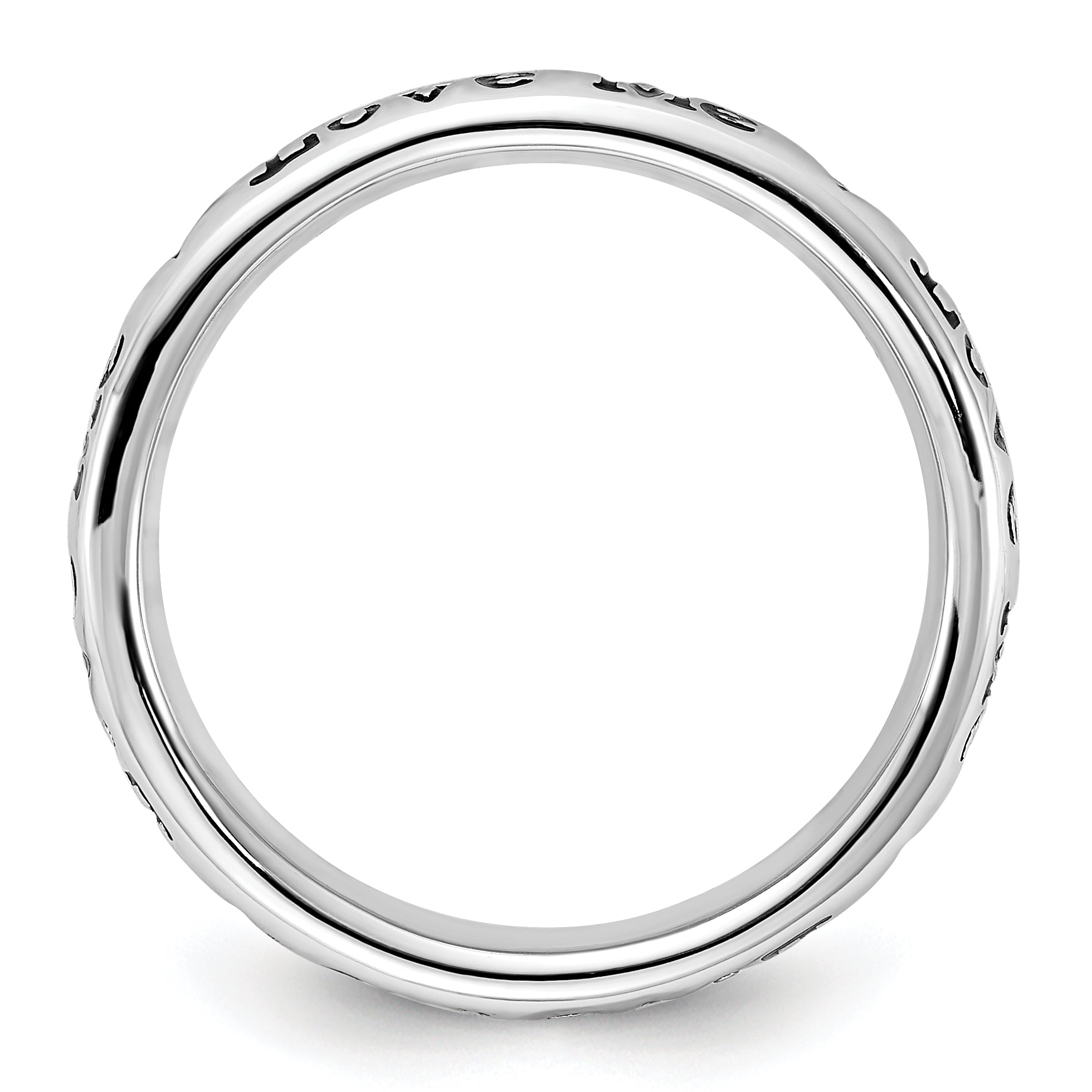 Sterlingsilber Stapelbar Expressions Emailliert Lyric Liebe Me Ring