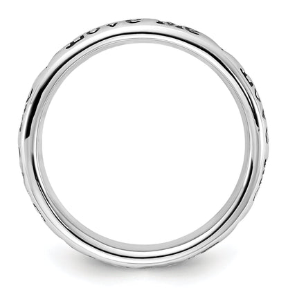 Sterlingsilber Stapelbar Expressions Emailliert Lyric Liebe Me Ring