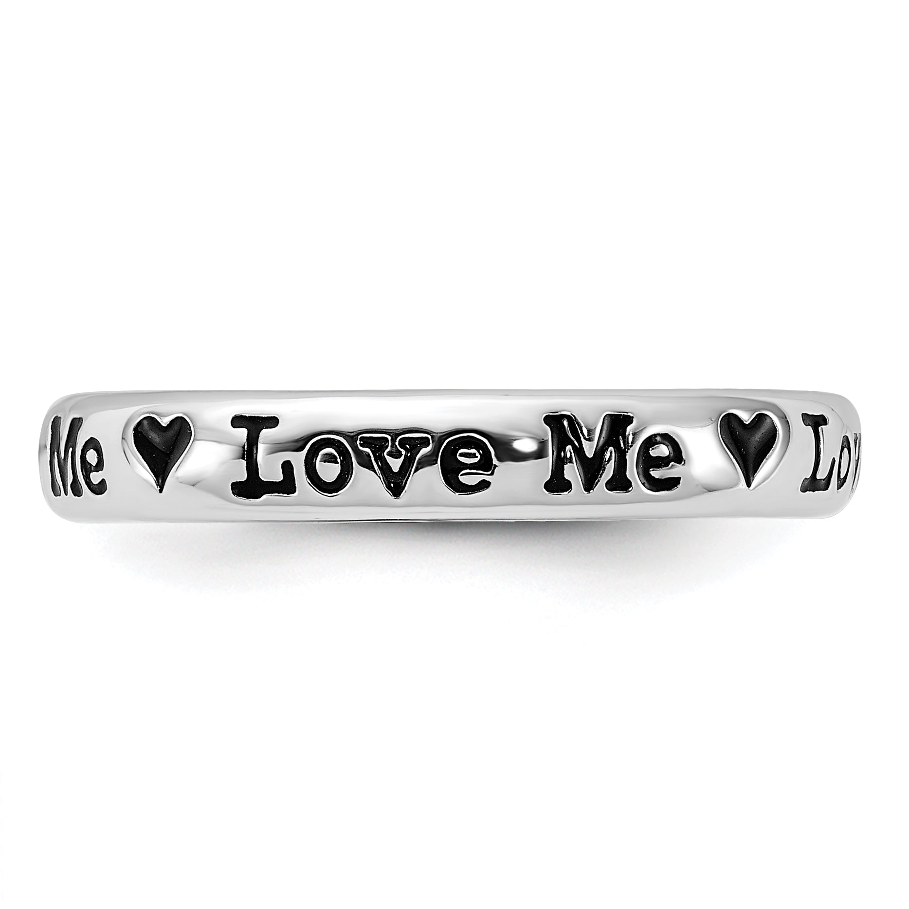Sterlingsilber Stapelbar Expressions Emailliert Lyric Liebe Me Ring