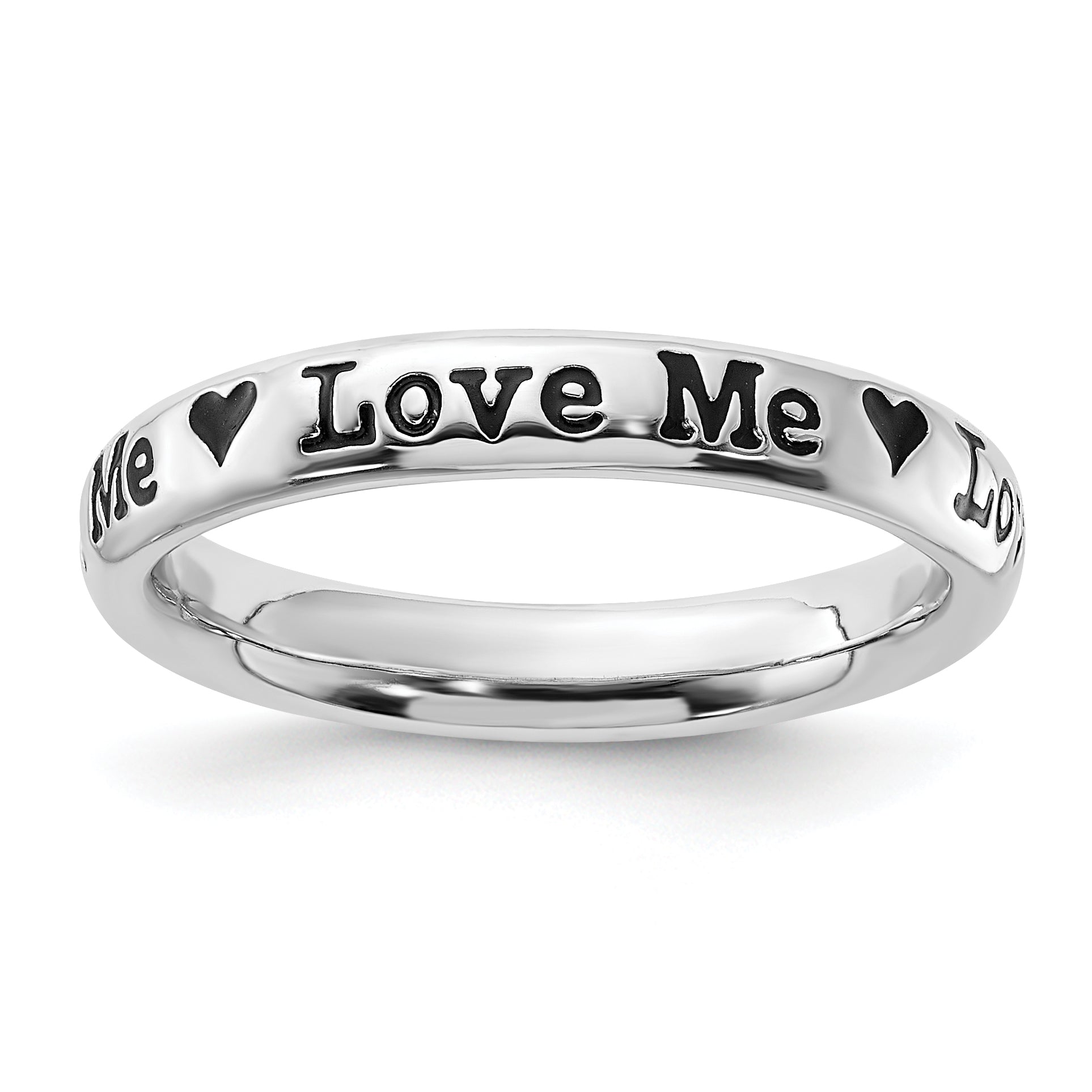Sterlingsilber Stapelbar Expressions Emailliert Lyric Liebe Me Ring