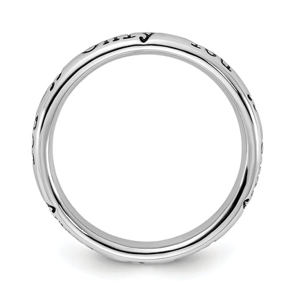Sterlingsilber Stapelbar Expressions Emailliert Lyric Nur You Ring