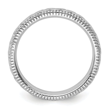 Sterlingsilber Stapelbar Expressions Rhodiniert Gemustert Ring