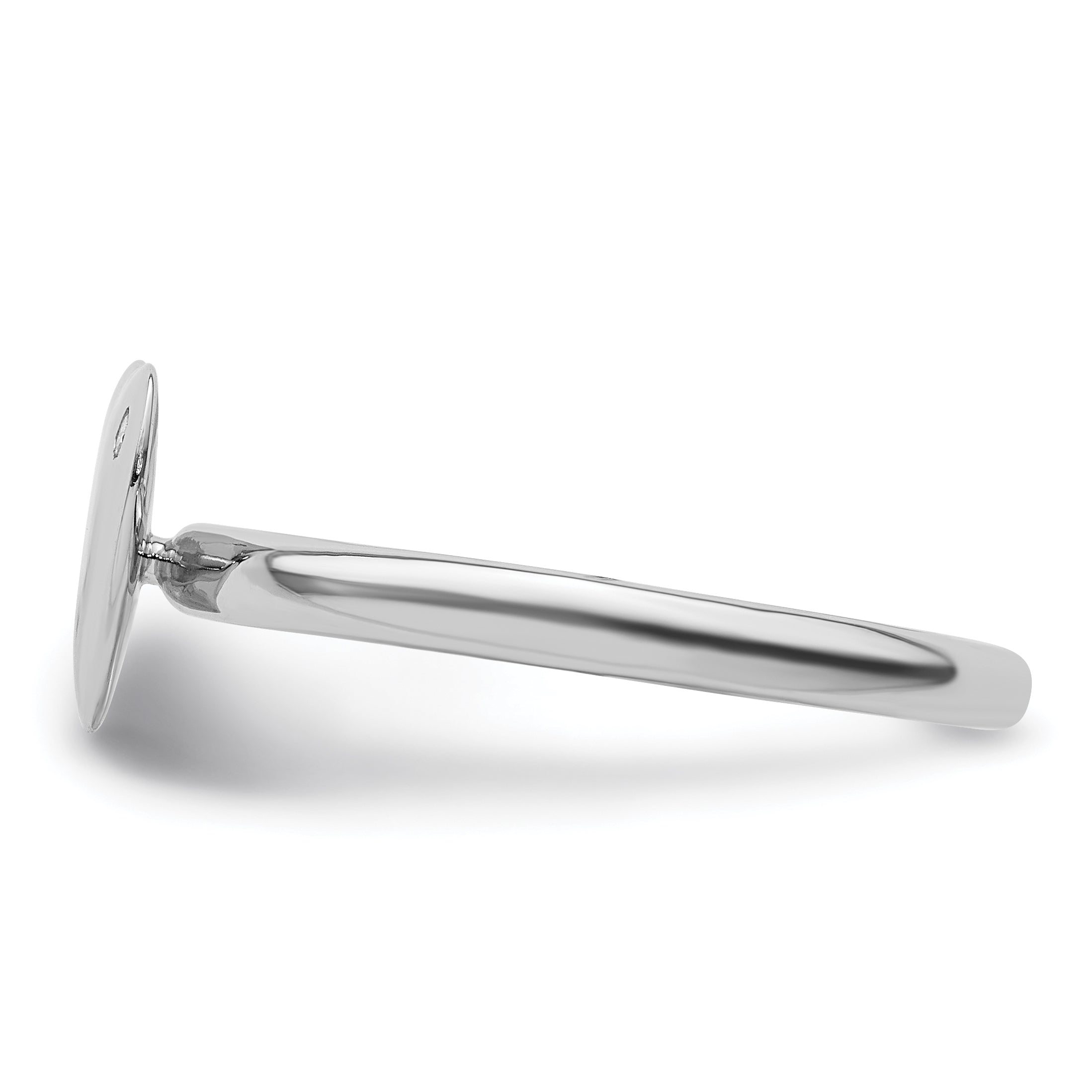 Sterlingsilber Stapelbar Expressions Rhodiniert Herz Diamant Ring