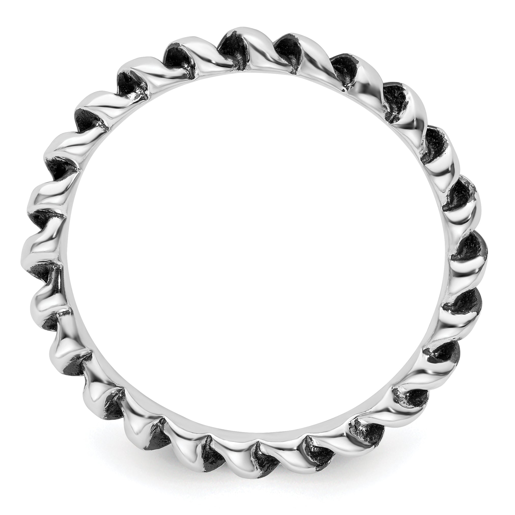 Sterlingsilber Stapelbar Expressions Antikisiert Ring