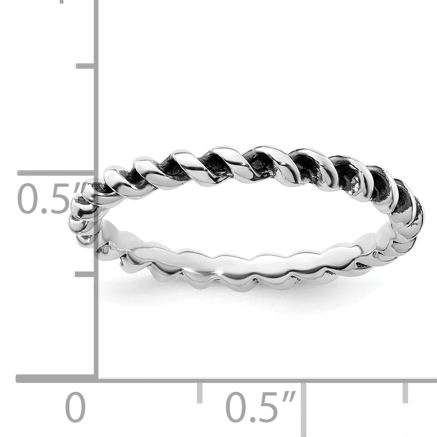Sterlingsilber Stapelbar Expressions Antikisiert Ring