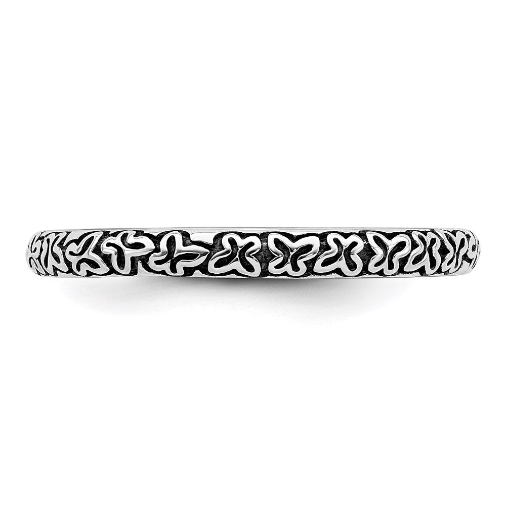 Sterlingsilber Stapelbar Expressions Antikisiert Ring