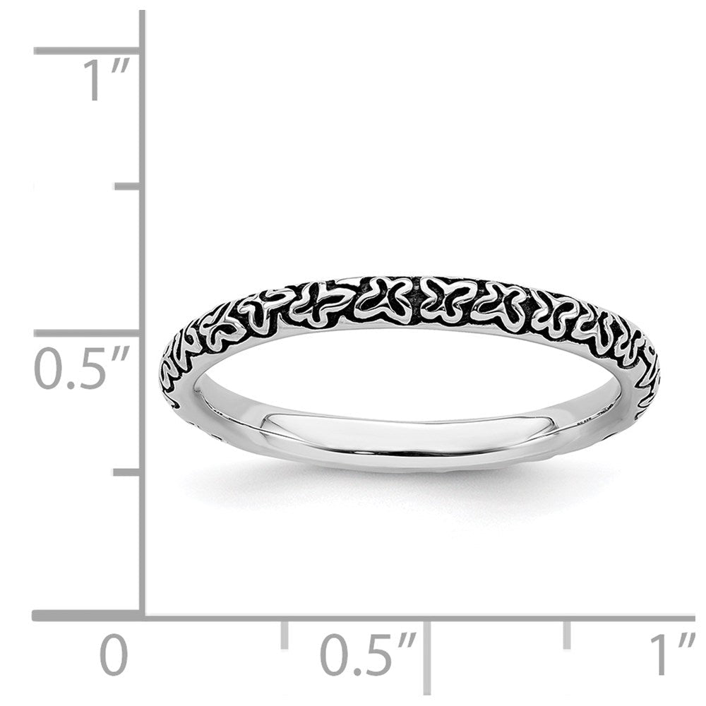Sterlingsilber Stapelbar Expressions Antikisiert Ring