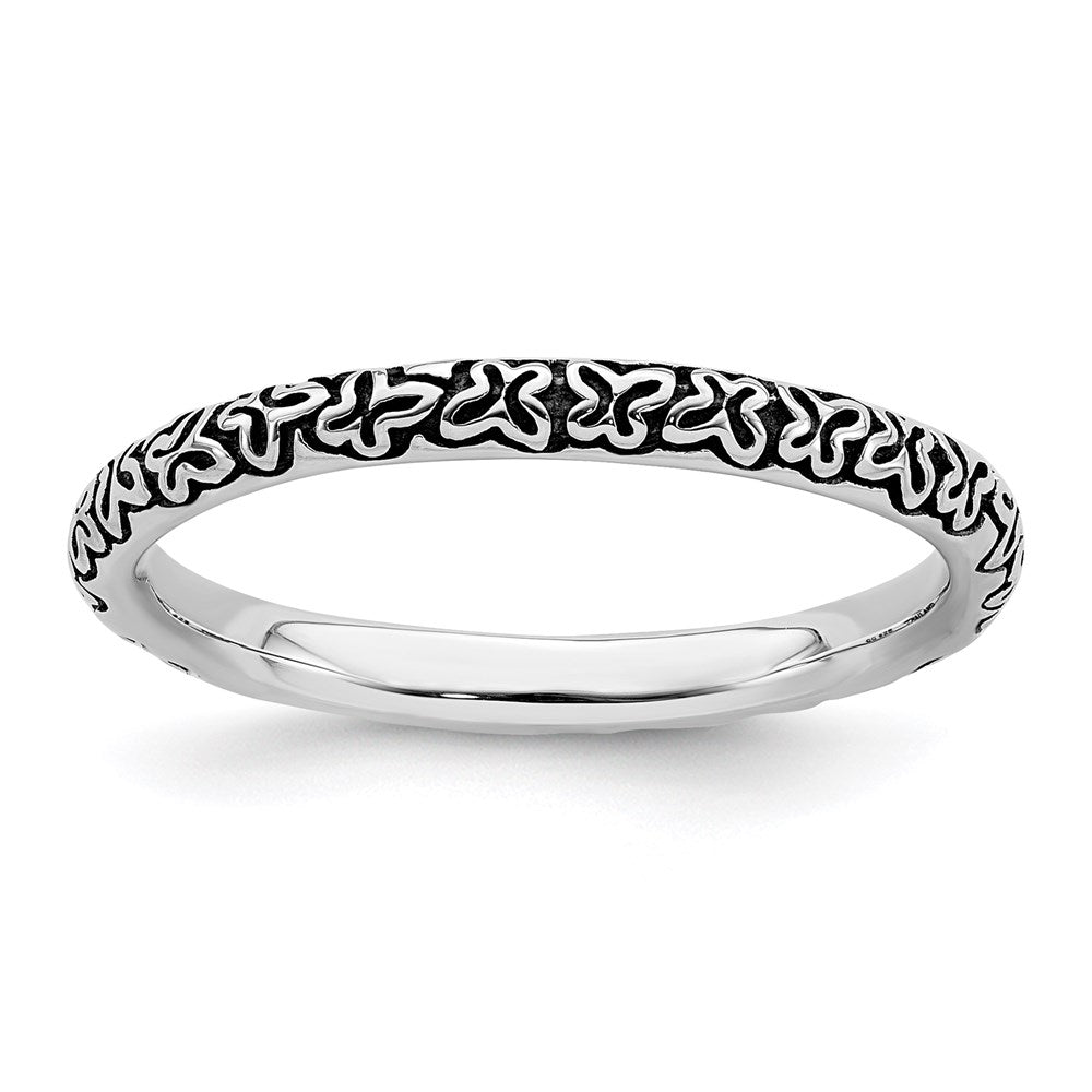 Sterlingsilber Stapelbar Expressions Antikisiert Ring