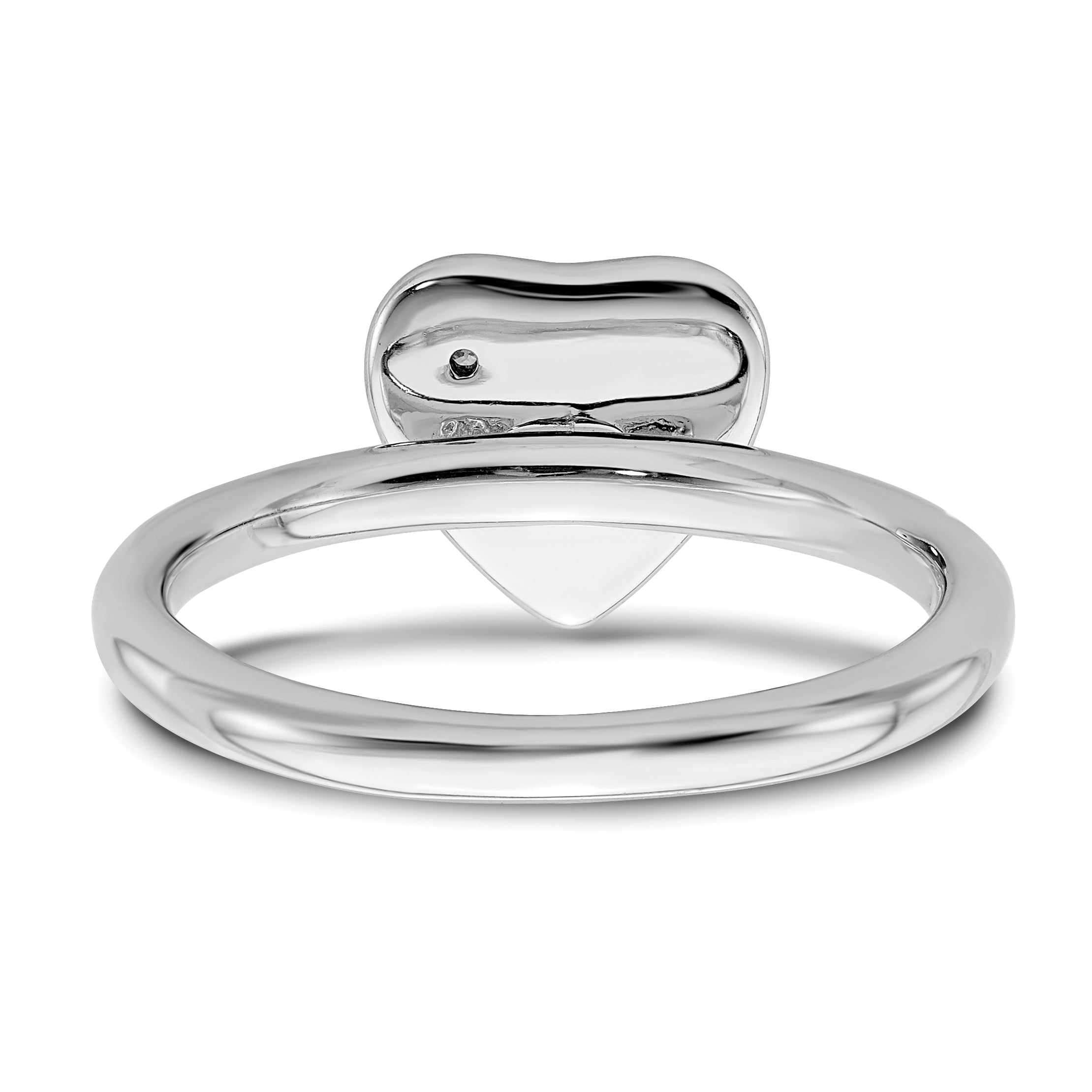 14K/silver Bicolor Sterlingsilber & 14K Schmetterling Stapelbar Expressions Diamant Ring