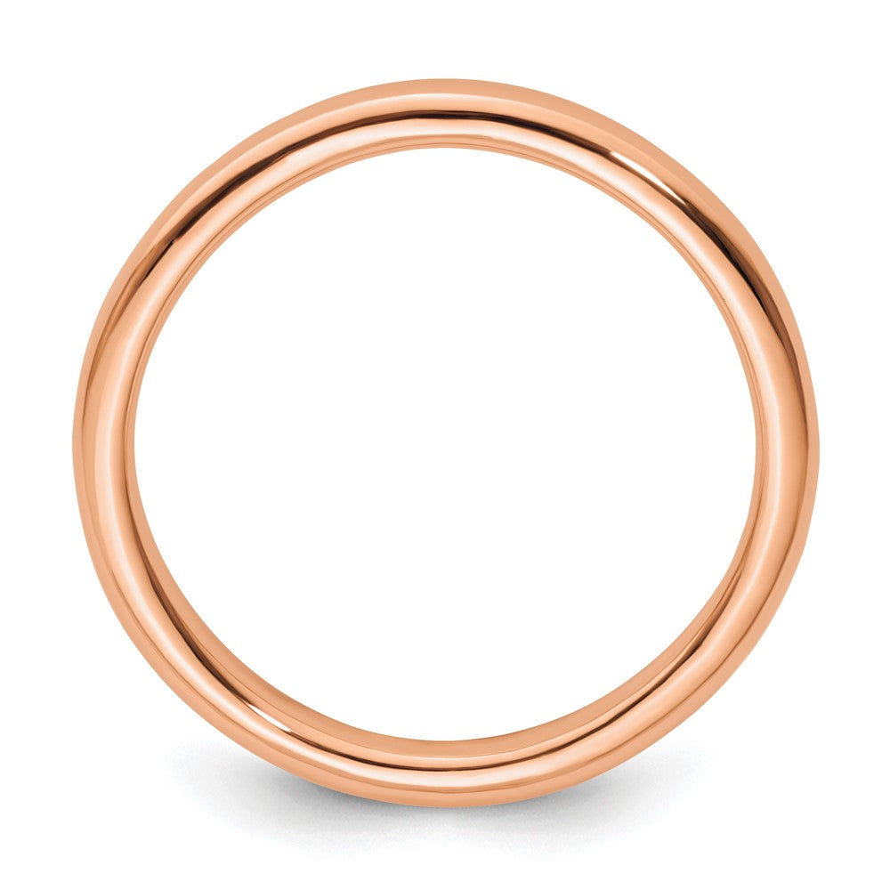 Sterlingsilber Stapelbar Expressions Rosa Beschichtet Poliert Ring