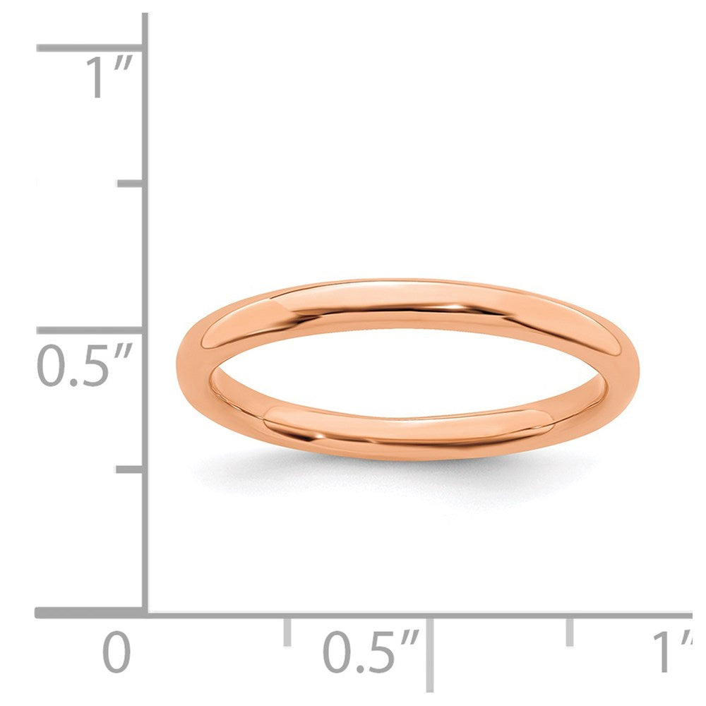 Sterlingsilber Stapelbar Expressions Rosa Beschichtet Poliert Ring