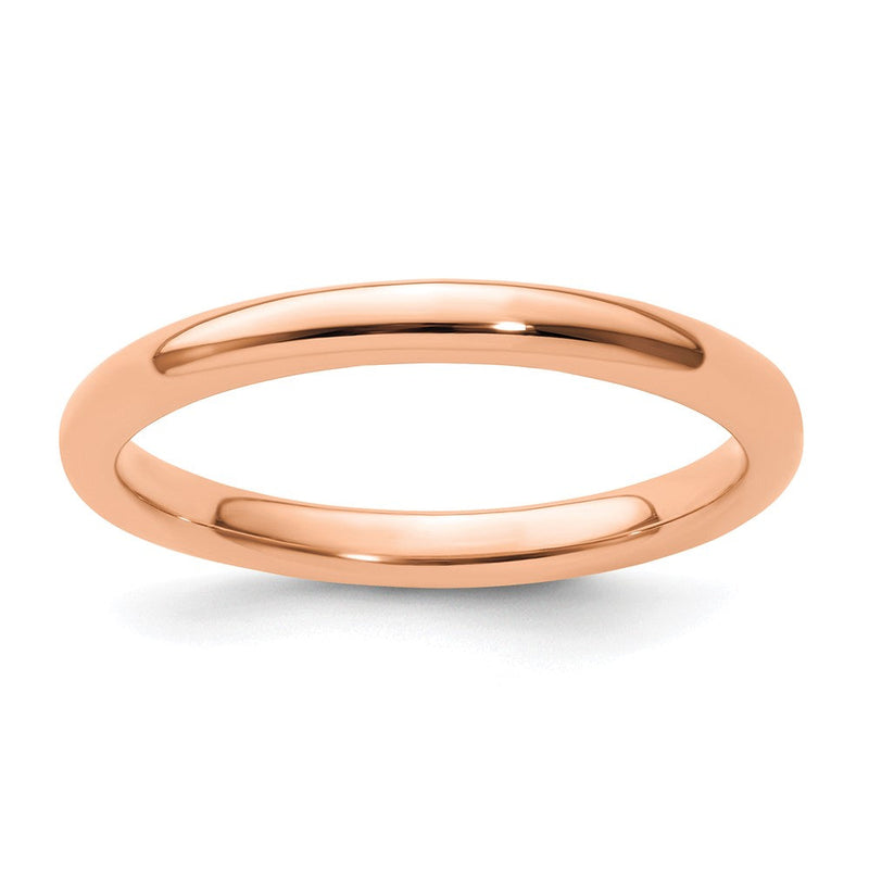 Sterlingsilber Stapelbar Expressions Rosa Beschichtet Poliert Ring