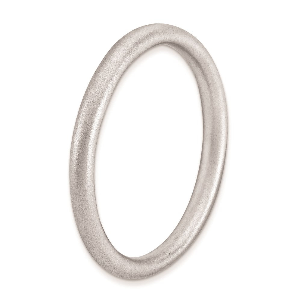 Sterlingsilber Stapelbar Expressions Rhodium Satiniert Ring