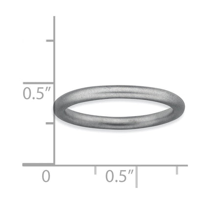 Sterlingsilber Stapelbar Expressions Rhodium Satiniert Ring
