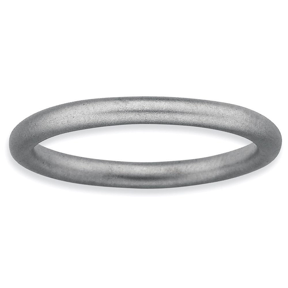 Sterlingsilber Stapelbar Expressions Rhodium Satiniert Ring