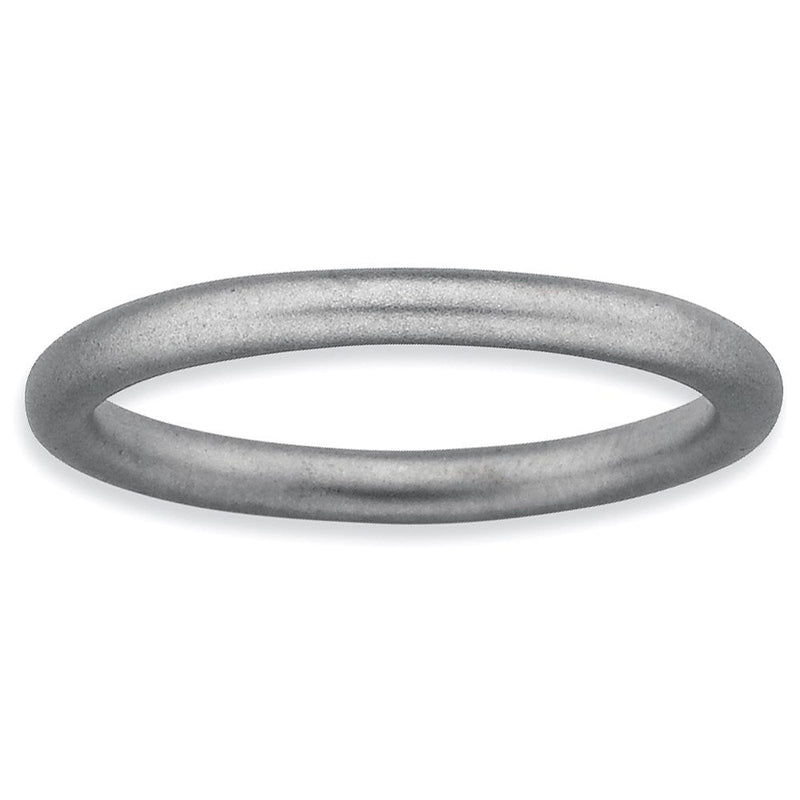 Sterlingsilber Stapelbar Expressions Rhodium Satiniert Ring
