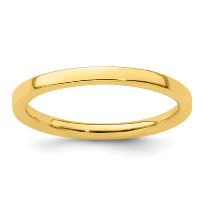Sterlingsilber Stapelbar Expressions Vergoldet Poliert Ring
