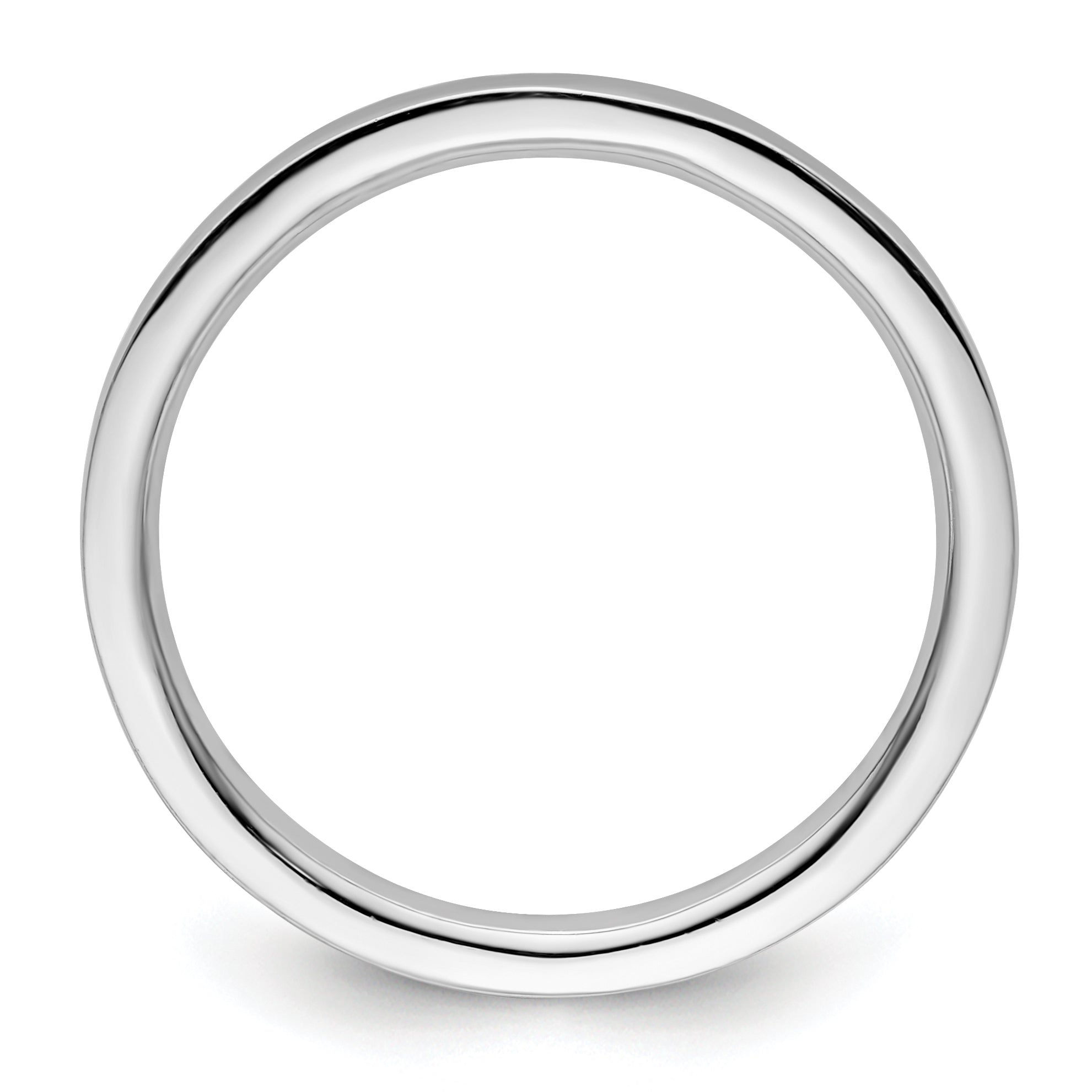 Sterlingsilber Stapelbar Expressions Rhodium Poliert Ring