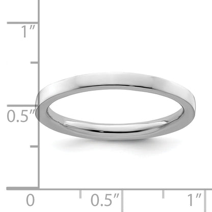 Sterlingsilber Stapelbar Expressions Rhodium Poliert Ring