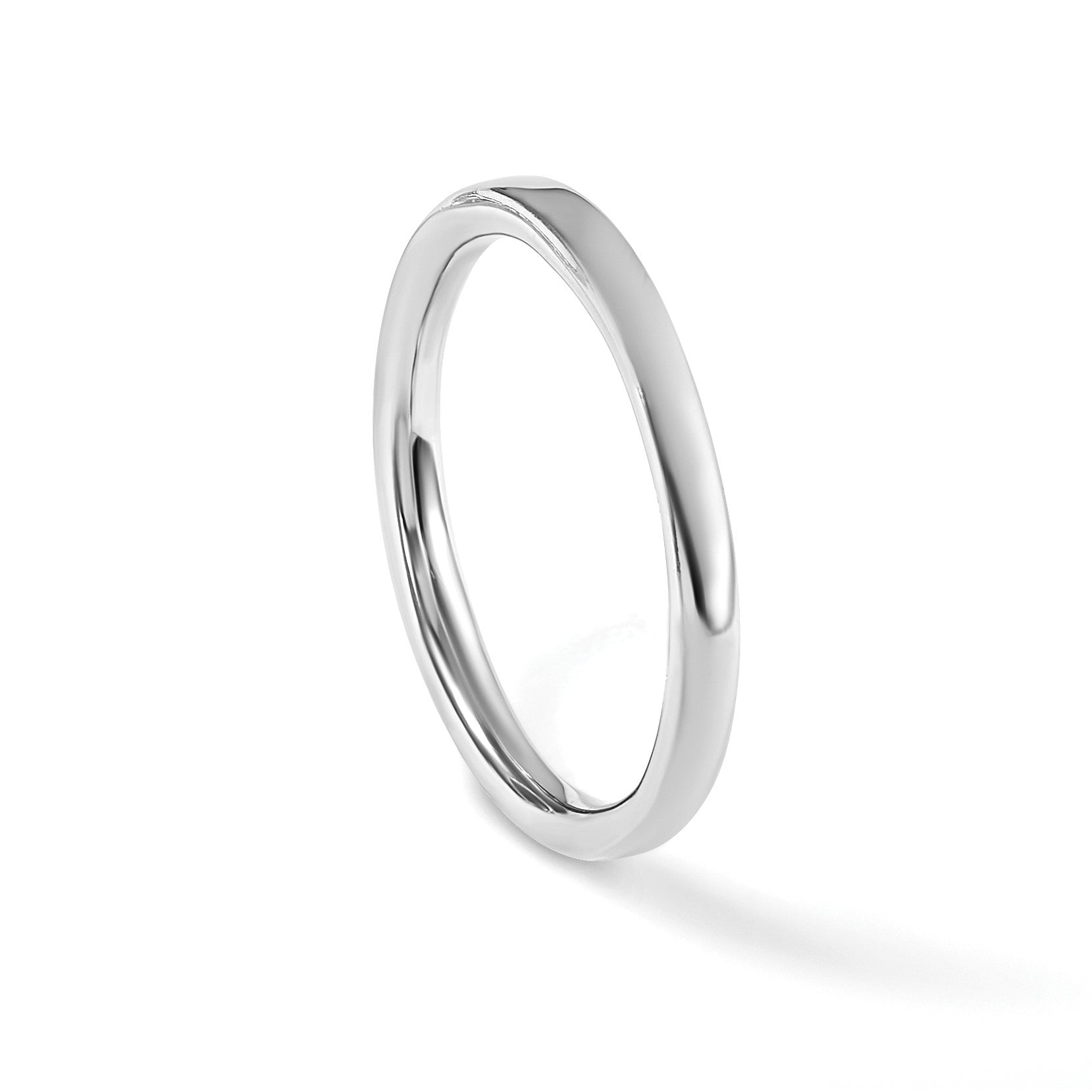Sterlingsilber Stapelbar Expressions Rhodium Poliert Ring