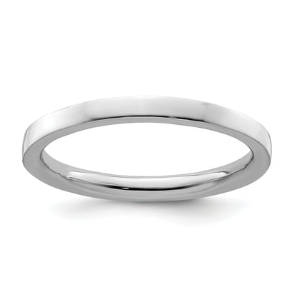 Sterlingsilber Stapelbar Expressions Rhodium Poliert Ring