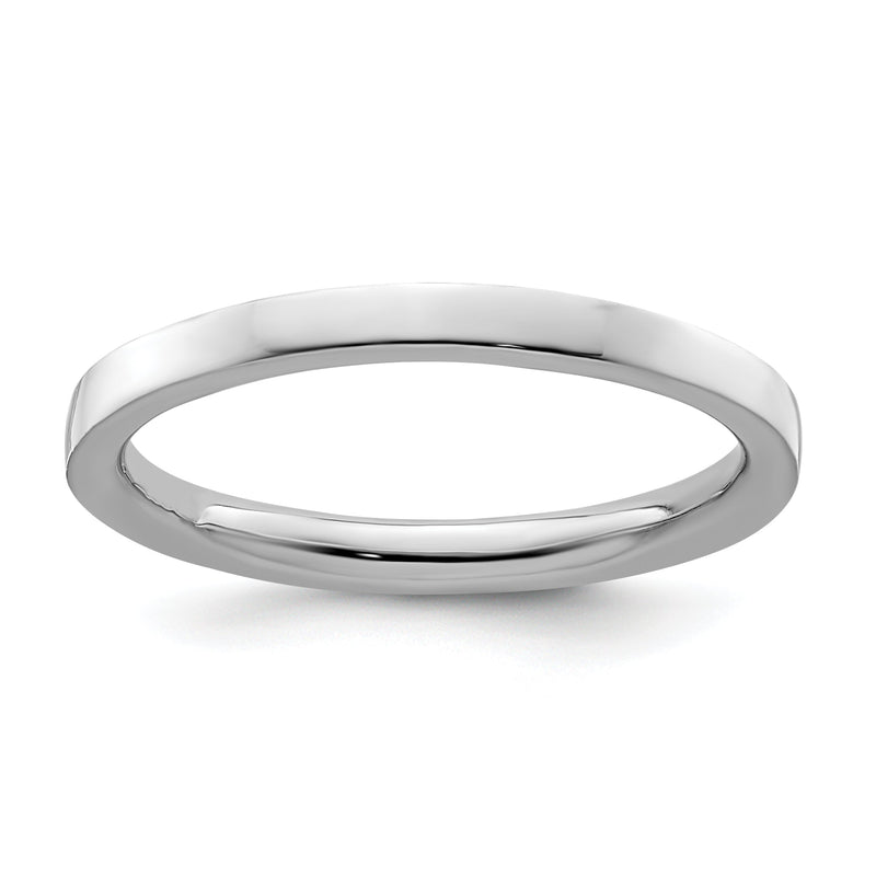 Sterlingsilber Stapelbar Expressions Rhodium Poliert Ring