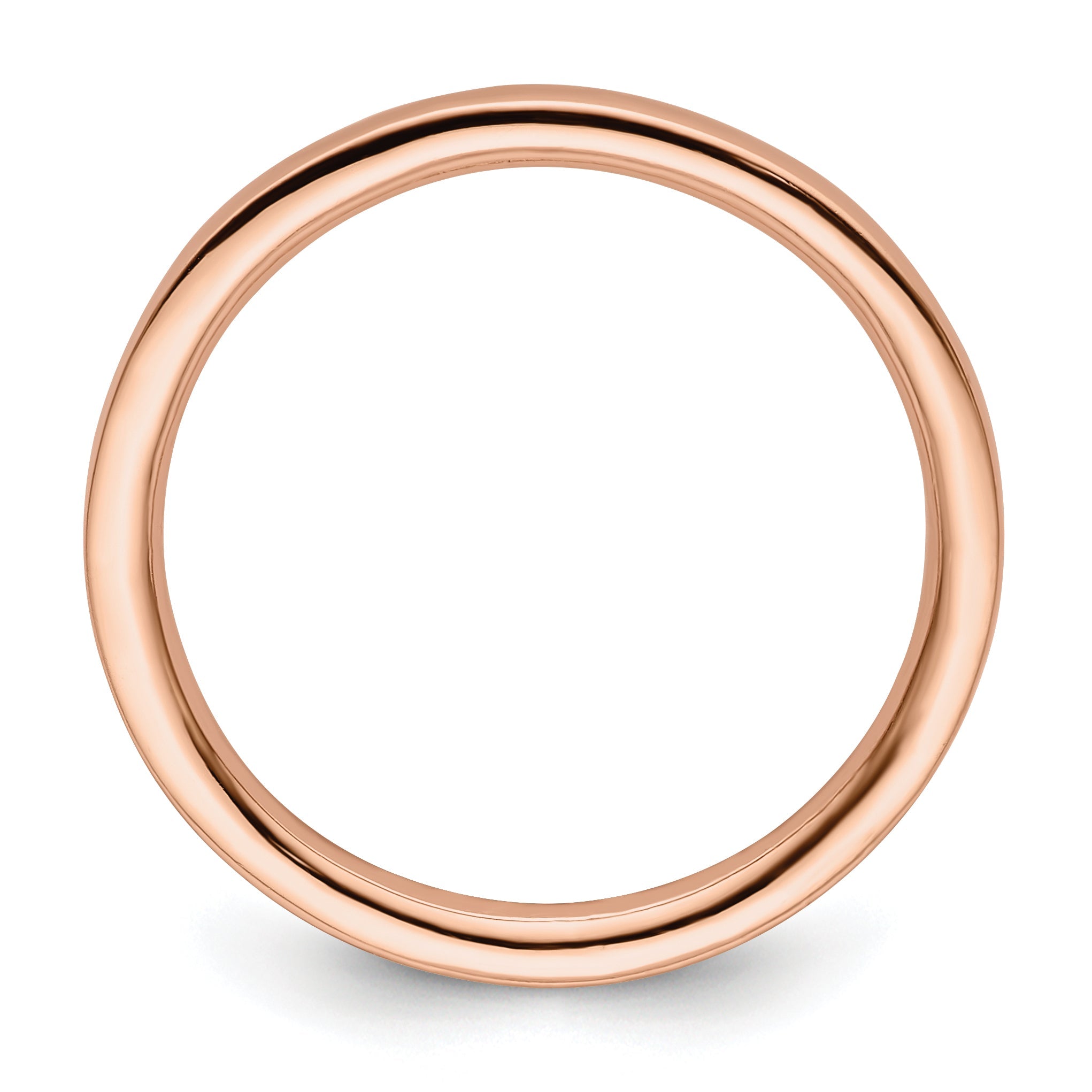 Sterlingsilber Stapelbar Expressions Rosa Beschichtet Poliert Ring