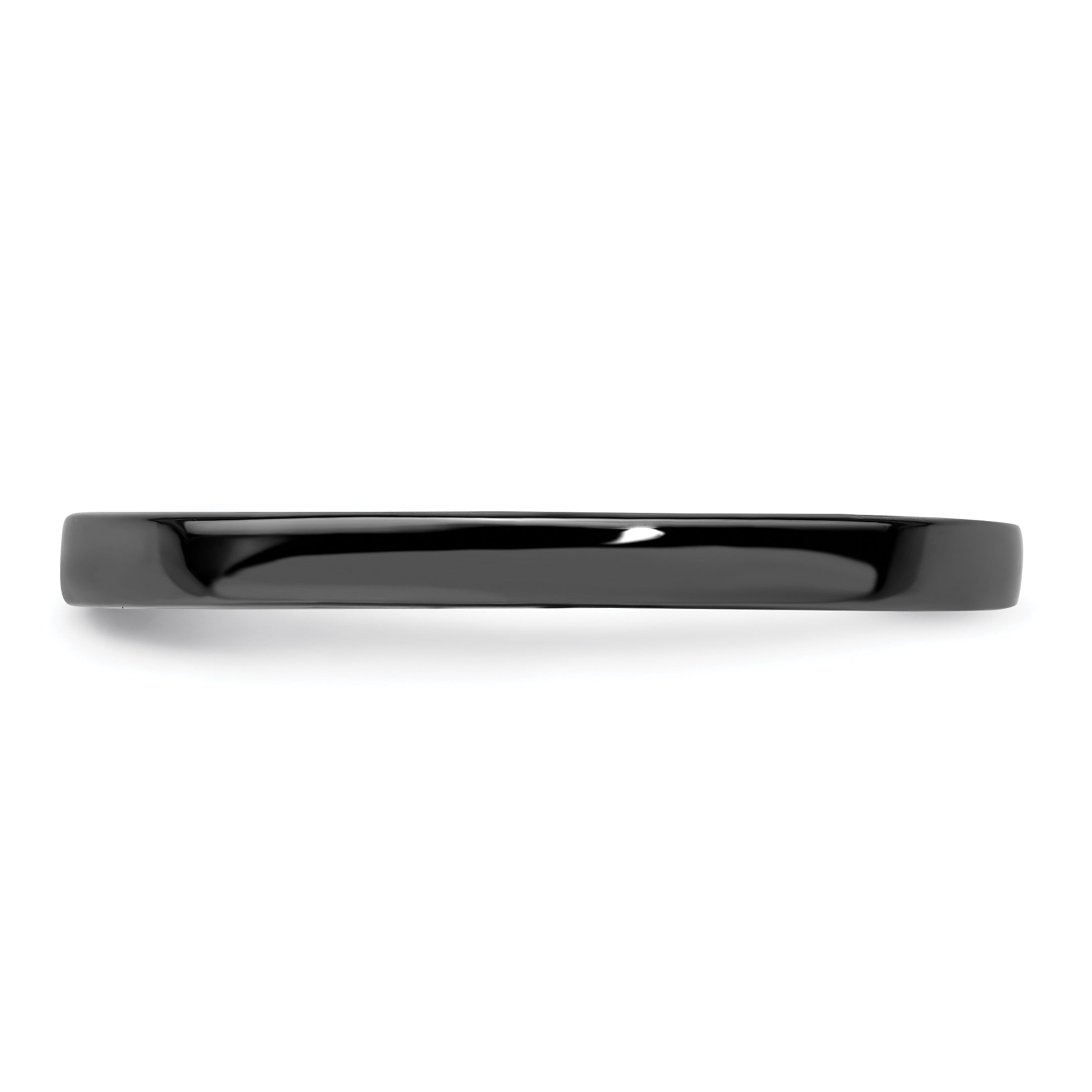 Sterlingsilber Stapelbar Expressions Schwarz Beschichtet Poliert Ring