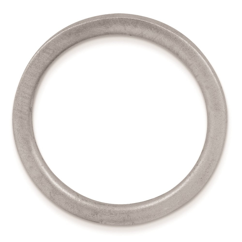 Sterlingsilber Stapelbar Expressions Schwarz Beschichtet Satiniert Ring (size 5 Nur)